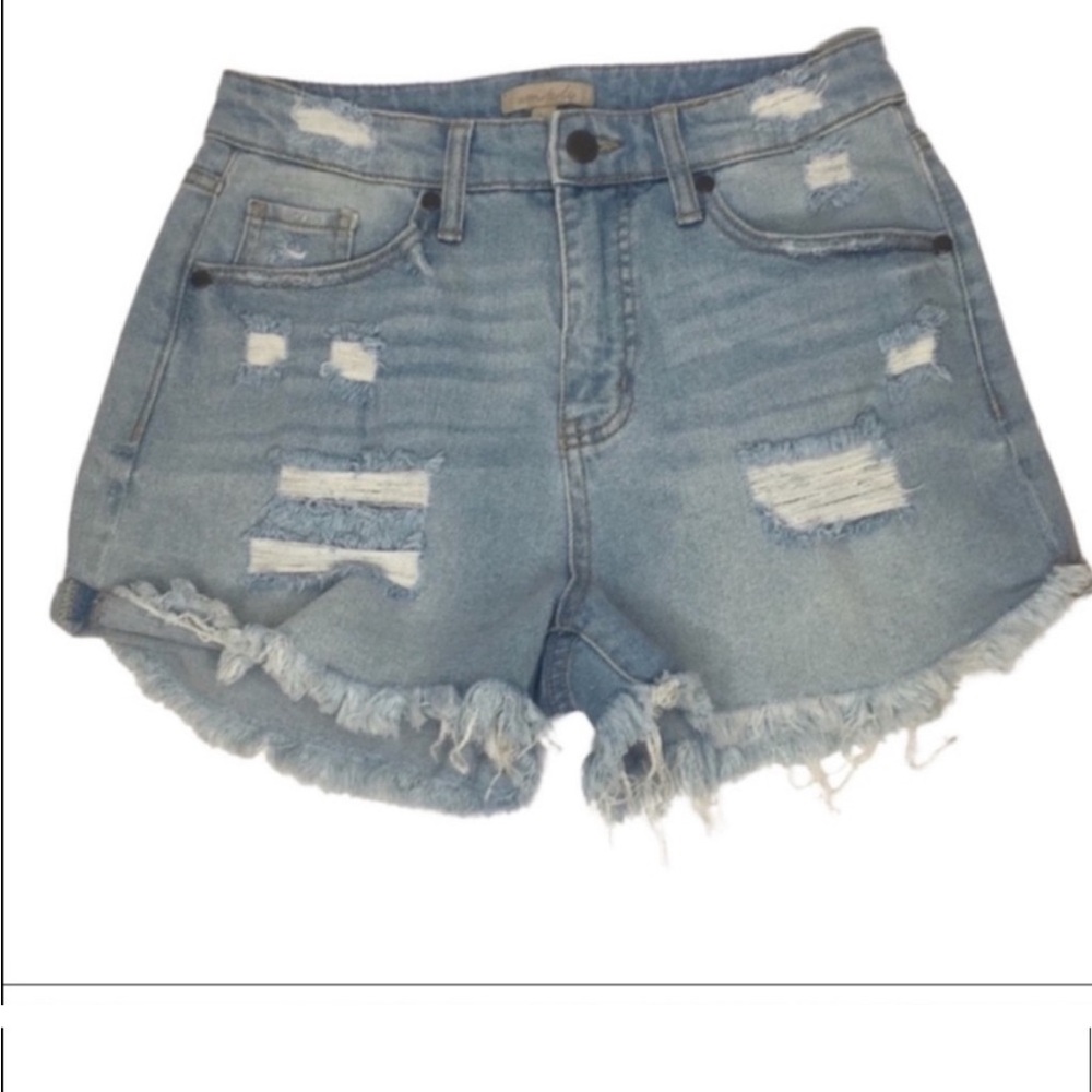 Distressed Denim Women's Shorts
